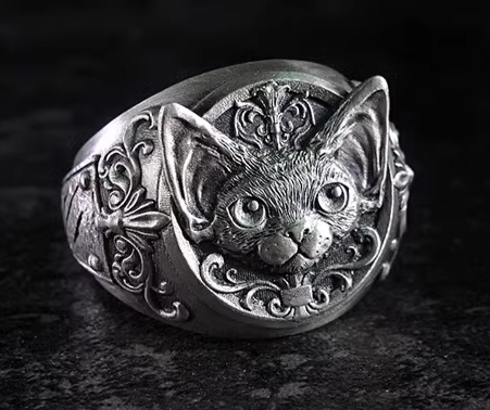 Devon Rex Silver Ring - Kozoo