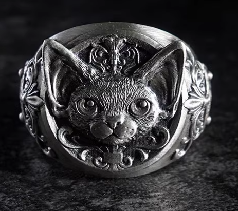 Devon Rex Silver Ring - Kozoo