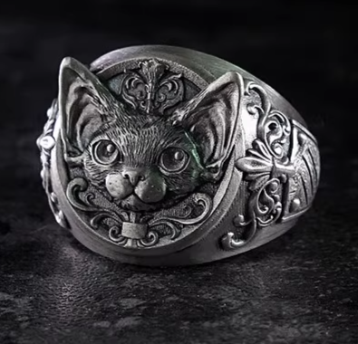 Devon Rex Silver Ring - Kozoo